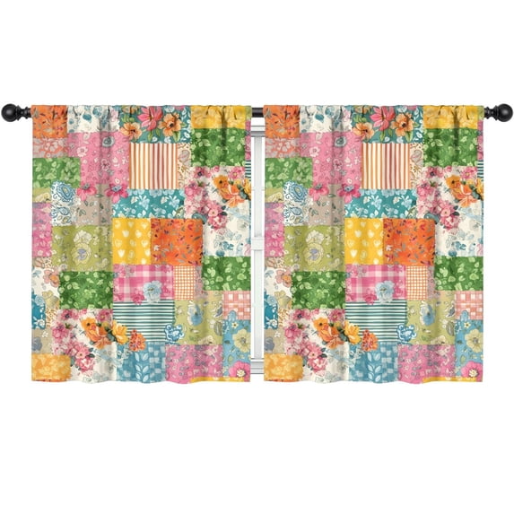 Pioneer Flower Floral Print Pattern Teens Curtains,Teens Insulated Curtains Set Of 2,Bedroom Essentials,Toddler Room Decor 52"x63"