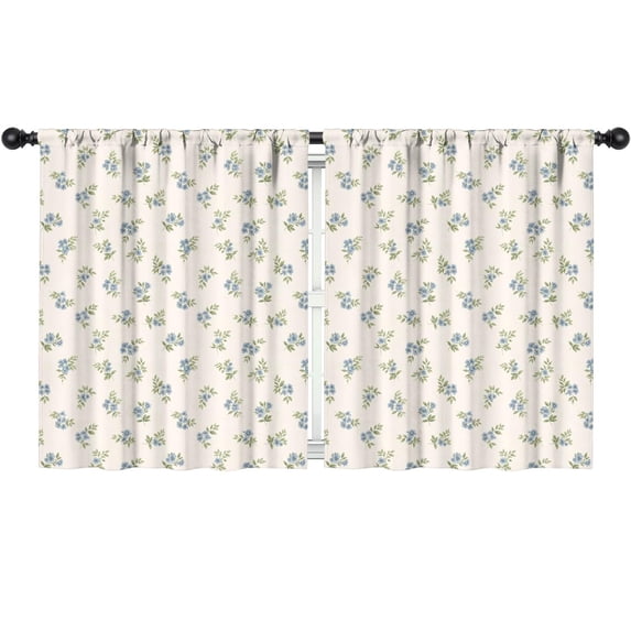 Pioneer Flower Floral Print Pattern Teens Curtains,Teens Insulated Curtains Set Of 2,Bedroom Essentials,Toddler Room Decor 52"x63"