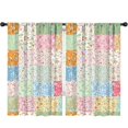 thumbnail image 1 of Pioneer Flower Floral Print Pattern Teens Curtains,Teens Insulated Curtains Set Of 2,Bedroom Essentials,Toddler Room Decor 52"x84", 1 of 5
