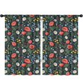 thumbnail image 1 of Pioneer Flower Floral Print Pattern Teens Curtains,Teens Insulated Curtains Set Of 2,Bedroom Essentials,Toddler Room Decor 52"x84", 1 of 5