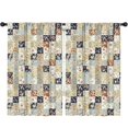 thumbnail image 1 of Pioneer Flower Floral Print Pattern Teens Curtains,Teens Insulated Curtains Set Of 2,Bedroom Essentials,Toddler Room Decor 52"x84", 1 of 5
