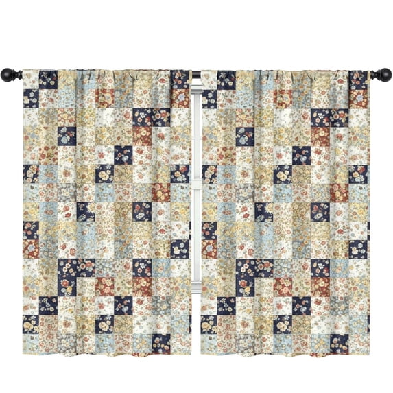 Pioneer Flower Floral Print Pattern Teens Curtains,Teens Insulated Curtains Set Of 2,Bedroom Essentials,Toddler Room Decor 52"x84"