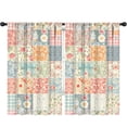 thumbnail image 1 of Pioneer Flower Floral Print Pattern Teens Curtains,Teens Insulated Curtains Set Of 2,Bedroom Essentials,Toddler Room Decor 52"x84", 1 of 5