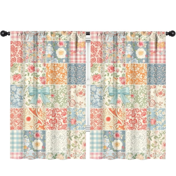 Pioneer Flower Floral Print Pattern Teens Curtains,Teens Insulated Curtains Set Of 2,Bedroom Essentials,Toddler Room Decor 52"x84"