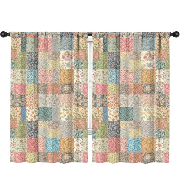 Pioneer Flower Floral Print Pattern Teens Curtains,Teens Insulated Curtains Set Of 2,Bedroom Essentials,Toddler Room Decor 52"x84"