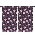 thumbnail image 1 of Pioneer Flower Floral Print Pattern Teens Curtains,Teens Insulated Curtains Set Of 2,Bedroom Essentials,Toddler Room Decor 52"x84", 1 of 3