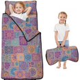 thumbnail image 1 of Pioneer Flower Floral Print Pattern Teens Toddler Nap Mat with Pillow, Sleeping Mat Bag for Preschool Daycare 50"x20", 1 of 6