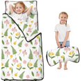 thumbnail image 1 of Pioneer Flower Floral Print Pattern Teens Toddler Nap Mat with Pillow, Sleeping Mat Bag for Preschool Daycare 50"x20", 1 of 6