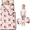 thumbnail image 1 of Pioneer Flower Floral Print Pattern Teens Toddler Nap Mat with Pillow, Sleeping Mat Bag for Preschool Daycare 51"x22", 1 of 6