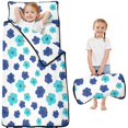 thumbnail image 1 of Pioneer Flower Floral Print Pattern Teens Toddler Nap Mat with Pillow, Sleeping Mat Bag for Preschool Daycare 51"x22", 1 of 6