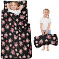 thumbnail image 1 of Pioneer Flower Floral Print Pattern Teens Toddler Nap Mat with Pillow, Sleeping Mat Bag for Preschool Daycare 51"x22", 1 of 6
