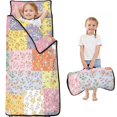 thumbnail image 1 of Pioneer Flower Floral Print Pattern Teens Toddler Nap Mat with Pillow, Sleeping Mat Bag for Preschool Daycare 59"x22", 1 of 6