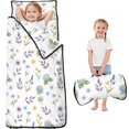 thumbnail image 1 of Pioneer Flower Floral Print Pattern Teens Toddler Nap Mat with Pillow, Sleeping Mat Bag for Preschool Daycare 59"x22", 1 of 6