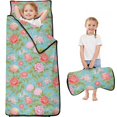 thumbnail image 1 of Pioneer Flower Floral Print Pattern Teens Toddler Nap Mat with Pillow, Sleeping Mat Bag for Preschool Daycare 60"x20", 1 of 6