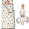 thumbnail image 1 of Pioneer Flower Floral Print Pattern Teens Toddler Nap Mat with Pillow, Sleeping Mat Bag for Preschool Daycare 60"x20", 1 of 6