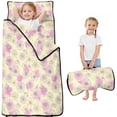thumbnail image 1 of Pioneer Flower Floral Print Pattern Toddler Nap Mat for Teens Preschool Daycare, Teens Sleeping Mat Bag, Toddler Sleeping Bag with Pillow, 1 of 6