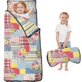 thumbnail image 1 of Pioneer Flower Floral Print Pattern Toddler Nap Mat for Teens Preschool Daycare, Teens Sleeping Mat Bag, Toddler Sleeping Bag with Pillow, 1 of 6