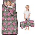 thumbnail image 1 of Pioneer Flower Floral Print Pattern Toddler Nap Mat for Teens Preschool Daycare, Teens Sleeping Mat Bag, Toddler Sleeping Bag with Pillow, 1 of 6