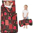 thumbnail image 1 of Pioneer Flower Floral Print Pattern Toddler Nap Mat for Teens Preschool Daycare, Teens Sleeping Mat Bag, Toddler Sleeping Bag with Pillow, 1 of 6