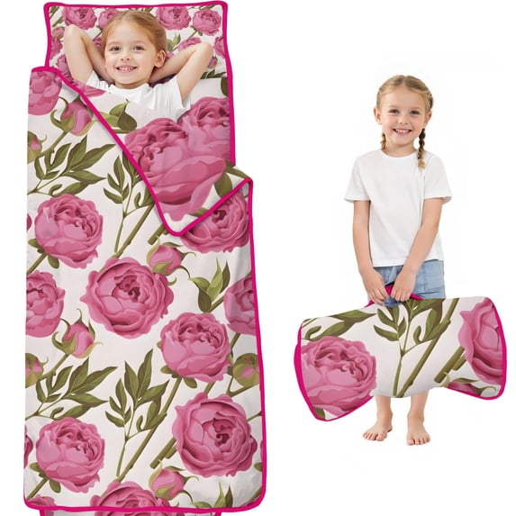 Pioneer Flower Floral Print Pattern Toddler Nap Mats for Kids Preschool,Sleeping Mat Bag or Kids,Toddler Sleeping Bag,Toddler Nap Mat or Daycare