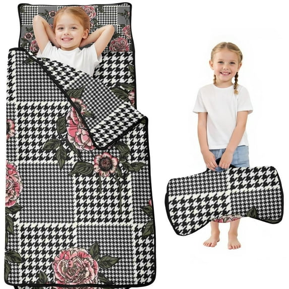 Pioneer Flower Floral Print Pattern Toddler Nap Mats for Kids Preschool,Sleeping Mat Bag or Kids,Toddler Sleeping Bag,Toddler Nap Mat or Daycare
