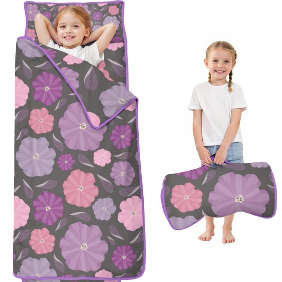 Pioneer Flower Floral Print Pattern Toddler Nap Mats for Kids Preschool,Sleeping Mat Bag or Kids,Toddler Sleeping Bag,Toddler Nap Mat or Daycare
