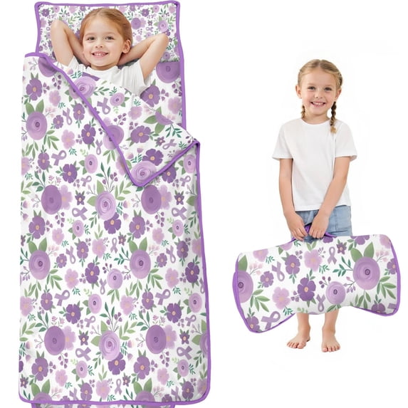 Pioneer Flower Floral Print Pattern Toddler Nap Mats for Kids Preschool,Sleeping Mat Bag or Kids,Toddler Sleeping Bag,Toddler Nap Mat or Daycare