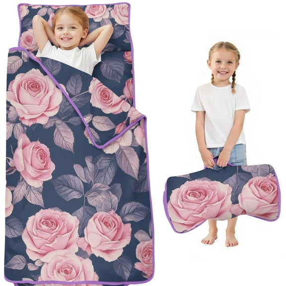 Pioneer Flower Floral Print Pattern Toddler Nap Mats for Kids Preschool,Sleeping Mat Bag or Kids,Toddler Sleeping Bag,Toddler Nap Mat or Daycare