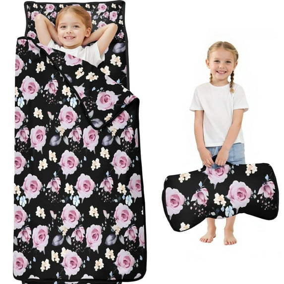 Pioneer Flower Floral Print Pattern Toddler Nap Mats for Kids Preschool,Sleeping Mat Bag or Kids,Toddler Sleeping Bag,Toddler Nap Mat or Daycare