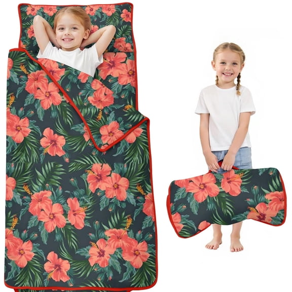 Pioneer Flower Floral Print Pattern Toddler Nap Mats for Kids Preschool,Sleeping Mat Bag or Kids,Toddler Sleeping Bag,Toddler Nap Mat or Daycare