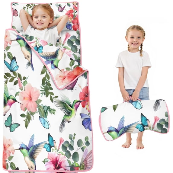 Pioneer Flower Floral Print Pattern Toddler Nap Mats for Kids Preschool,Sleeping Mat Bag or Kids,Toddler Sleeping Bag,Toddler Nap Mat or Daycare