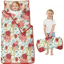 Pioneer Flower Floral Print Pattern Toddler Nap Mats for Kids Preschool,Sleeping Mat Bag or Kids,Toddler Sleeping Bag,Toddler Nap Mat or Daycare