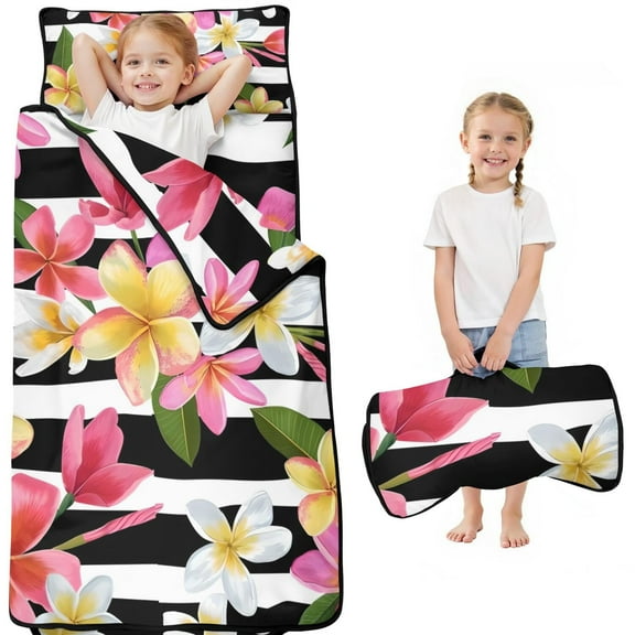 Pioneer Flower Floral Print Pattern Toddler Nap Mats for Kids Preschool,Sleeping Mat Bag or Kids,Toddler Sleeping Bag,Toddler Nap Mat or Daycare