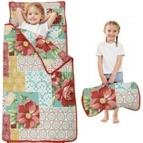 Pioneer Flower Floral Print Pattern Toddler Nap Mats for Kids Preschool,Sleeping Mat Bag or Kids,Toddler Sleeping Bag,Toddler Nap Mat or Daycare