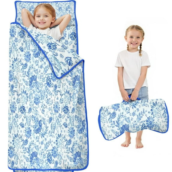 Pioneer Flower Floral Print Pattern Toddler Nap Mats for Kids Preschool,Sleeping Mat Bag or Kids,Toddler Sleeping Bag,Toddler Nap Mat or Daycare