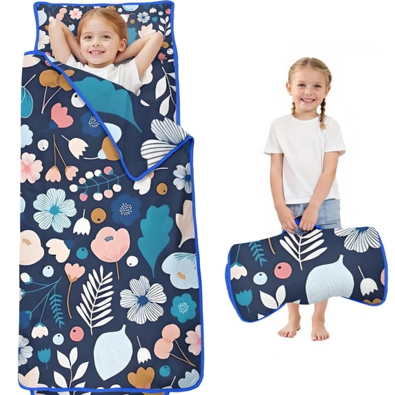 Pioneer Flower Floral Print Pattern Toddler Nap Mats for Kids Preschool,Sleeping Mat Bag or Kids,Toddler Sleeping Bag,Toddler Nap Mat or Daycare