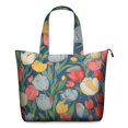 thumbnail image 1 of Pioneer Flower Floral Print Pattern Travel Tote Bags for Women Carry On,Large Weekender Bags for Women Travel,Multi Functional Duffle Bag for Work,Shopping,Sports, 1 of 5