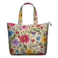 thumbnail image 1 of Pioneer Flower Floral Print Pattern Travel Tote Bags for Women Carry On,Large Weekender Bags for Women Travel,Multi Functional Duffle Bag for Work,Shopping,Sports, 1 of 5