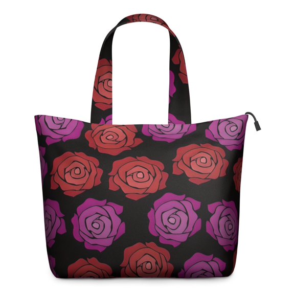 Pioneer Flower Floral Print Pattern Travel Tote Bags for Women Carry On,Large Weekender Bags for Women Travel,Multi Functional Duffle Bag for Work,Shopping,Sports