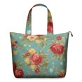 thumbnail image 1 of Pioneer Flower Floral Print Pattern Travel Tote Bags for Women Carry On,Large Weekender Bags for Women Travel,Multi Functional Duffle Bag for Work,Shopping,Sports, 1 of 5
