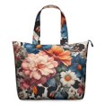 thumbnail image 1 of Pioneer Flower Floral Print Pattern Travel Tote Bags for Women Carry On,Large Weekender Bags for Women Travel,Multi Functional Duffle Bag for Work,Shopping,Sports, 1 of 5