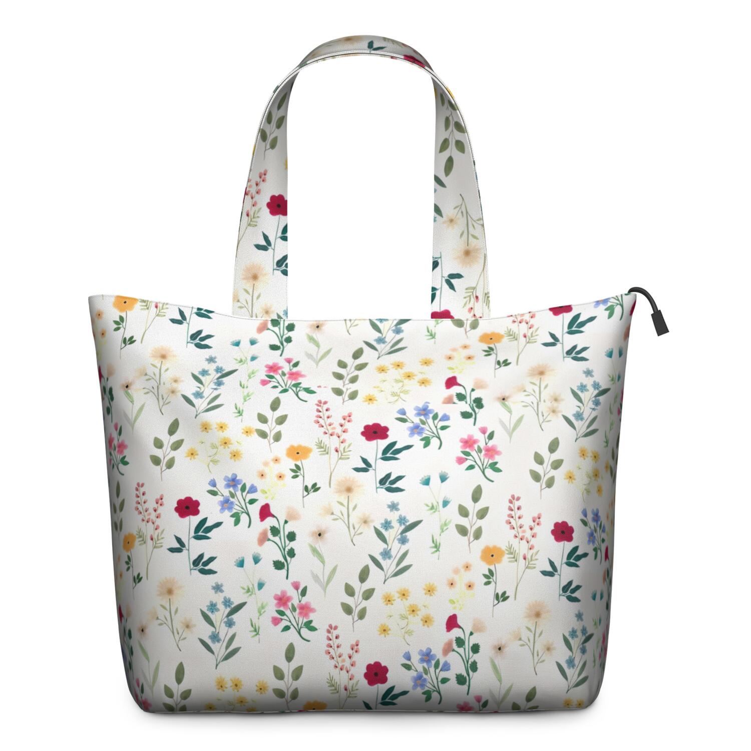 Pioneer Flower Floral Print Pattern Travel Tote Bags for Women Carry On,Large Weekender Bags for Women Travel,Multi Functional Duffle Bag for Work,Shopping,Sports