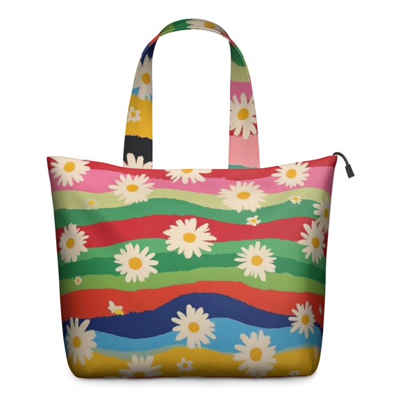 Pioneer Flower Floral Print Pattern Travel Tote Bags for Women Carry On,Large Weekender Bags for Women Travel,Multi Functional Duffle Bag for Work,Shopping,Sports