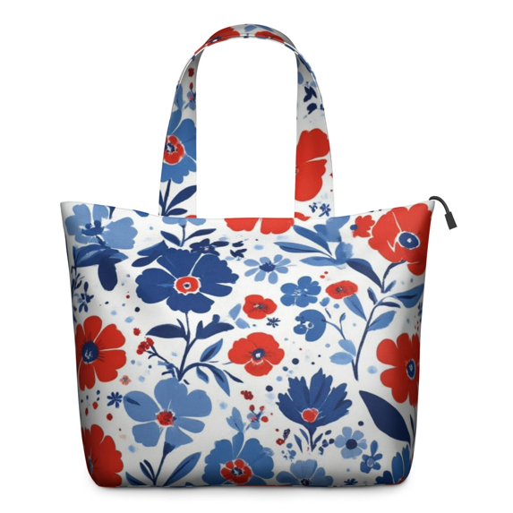 Pioneer Flower Floral Print Pattern Travel Tote Bags for Women Carry On,Large Weekender Bags for Women Travel,Multi Functional Duffle Bag for Work,Shopping,Sports