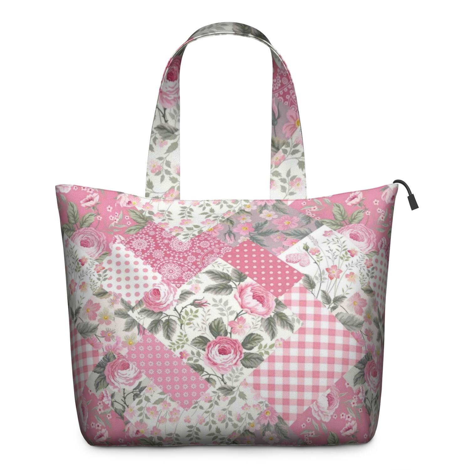 Pioneer Flower Floral Print Pattern Travel Tote Bags for Women Carry On,Large Weekender Bags for Women Travel,Multi Functional Duffle Bag for Work,Shopping,Sports