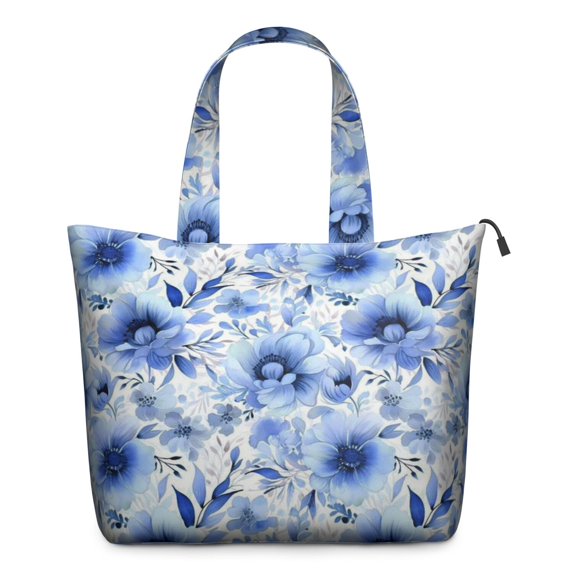 Pioneer Flower Floral Print Pattern Travel Tote Bags for Women Carry On,Large Weekender Bags for Women Travel,Multi Functional Duffle Bag for Work,Shopping,Sports