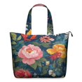 thumbnail image 1 of Pioneer Flower Floral Print Pattern Travel Tote Bags for Women Carry On,Large Weekender Bags for Women Travel,Multi Functional Duffle Bag for Work,Shopping,Sports, 1 of 5