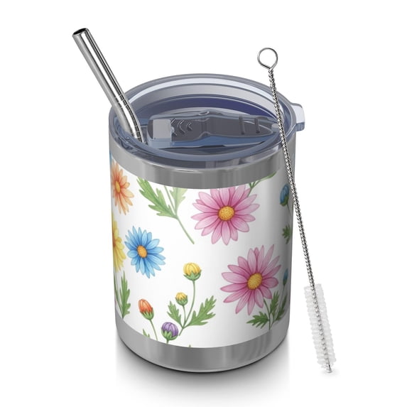 Pioneer Flower Floral Print Pattern Wide Mouth Tumbler 1 Pack, Vacuum ...