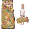 thumbnail image 1 of Pioneer Flower Floral Print Pattern Toddler Nap Mat for Teens Preschool Daycare, Teens Sleeping Mat Bag, Toddler Sleeping Bag with Pillow, 1 of 6