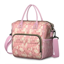 Pioneer Flower Floral Print Pattern Womens Lunch Box for Work,Insulated Large Lunch Bag for Tween and Teen,Loncheras Para Mujer,Leakproof Adult Lunch Bag for Work,Beach,Travel,Picnic,Camping